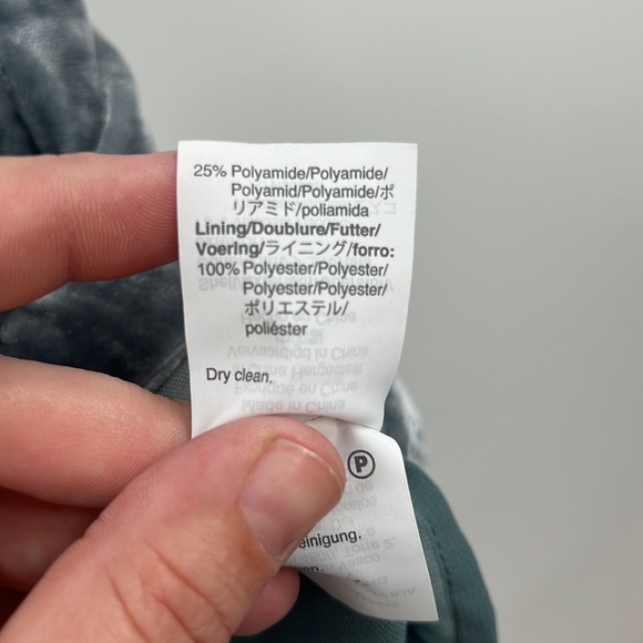 J Crew Tank Top Womens 16 Gray Teal Crushed Velvet Sleeveless Boxy Top - Picture 5 of 10